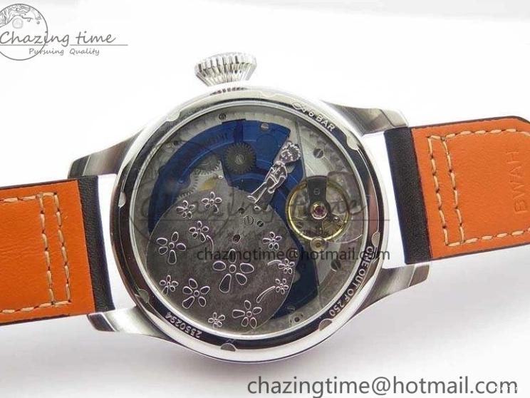 MIROTIME 0415 Versatile Big Pilot Real PR IW502703 SS YLF 1:1 Best Edition Blue Dial On Calfskin Strap A 7226